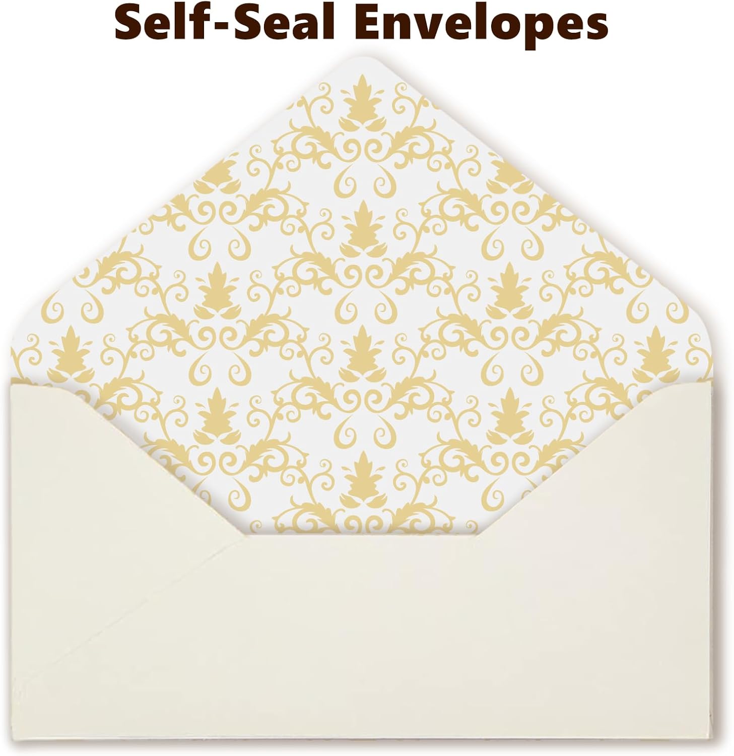 90 Pieces Stationery Set with Envelopes (60 Vintage-Style Paper Sheets + 30 Envelopes), Gold Border Letter Writing Paper and Envelopes for Love Letter, Party Invitations - Image 3