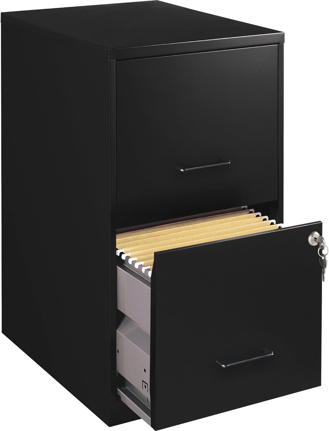 Lorell 14341 18 Deep 2-Drawer File Cabinet, Black - Image 17