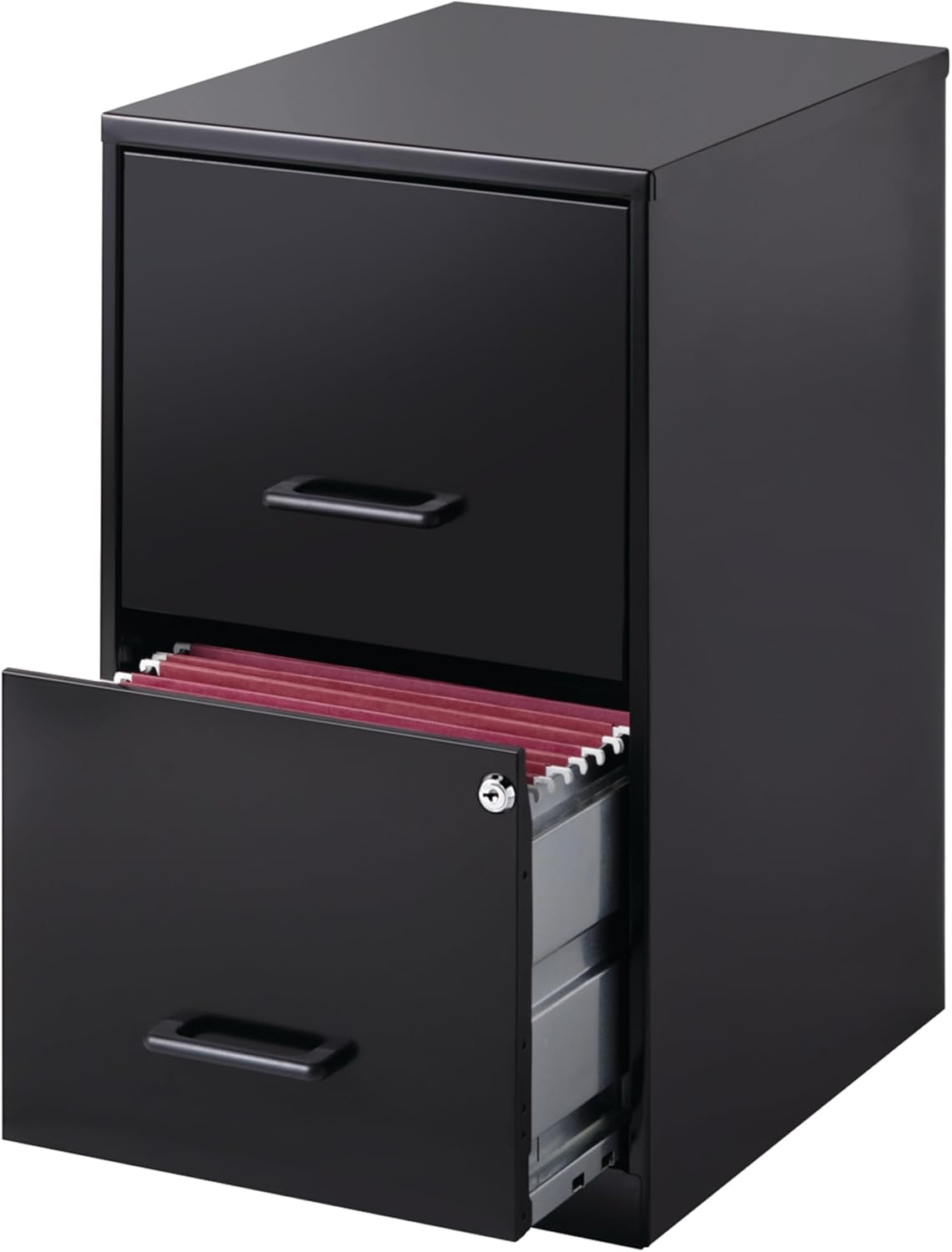 Lorell 14341 18 Deep 2-Drawer File Cabinet, Black - Image 5
