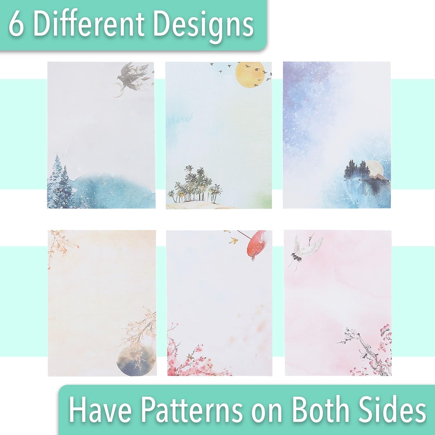 Mr. Pen Stationery Writing Paper with Envelopes for Writing Letter, 30 Letter Writing Paper+18, Cute Stationary Set - Image 4