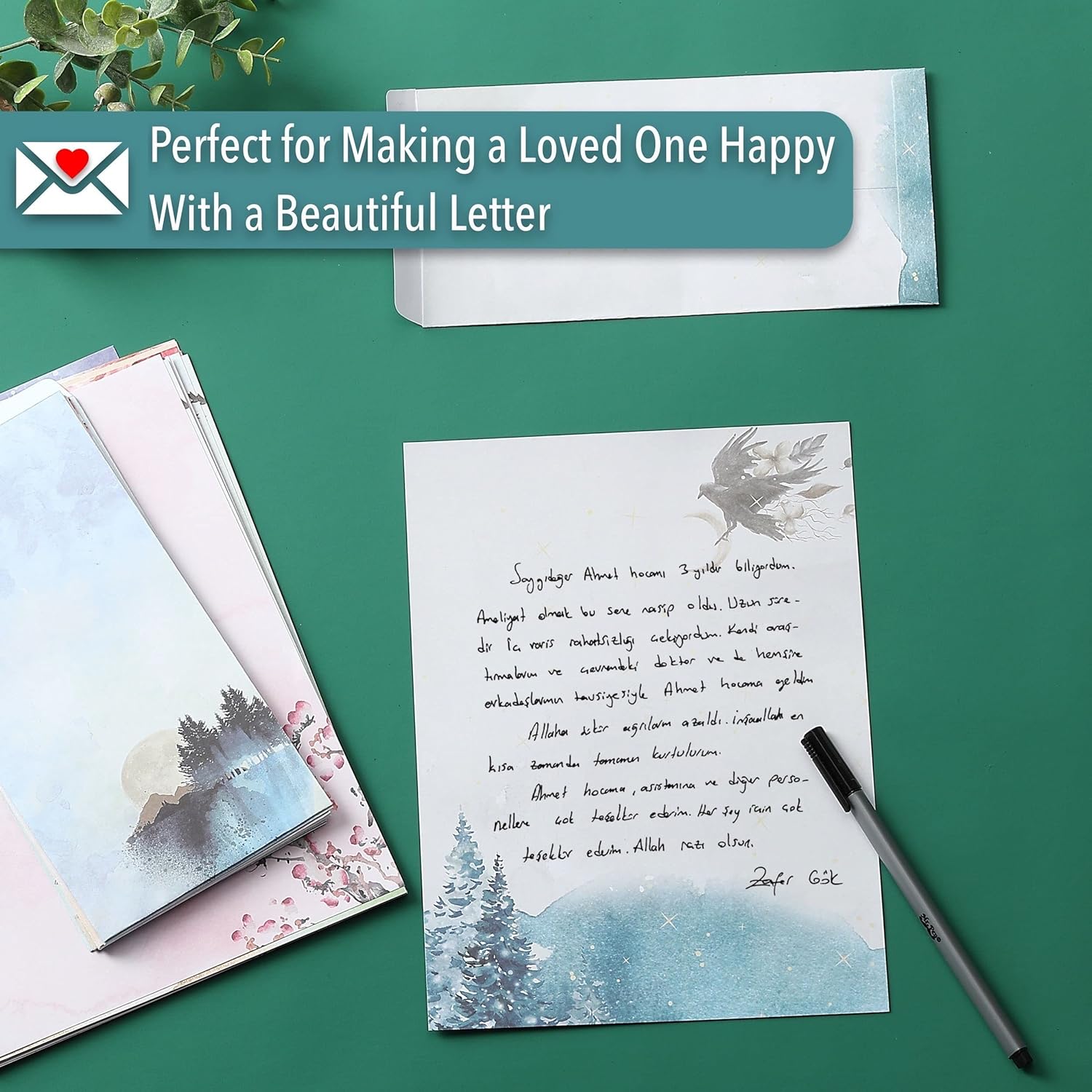 Mr. Pen Stationery Writing Paper with Envelopes for Writing Letter, 30 Letter Writing Paper+18, Cute Stationary Set - Image 7